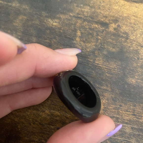 Louis Vuitton Inclusion ring, black and gold, size L - Picture 5 of 5